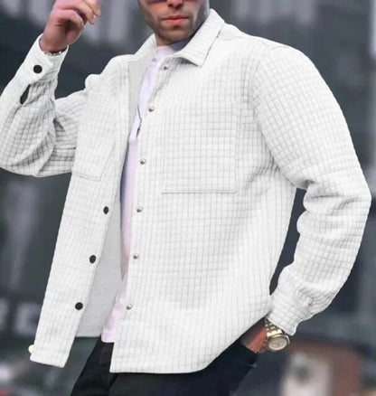Chaqueta Para Hombre De Corte Ajustado Con Botones Frontales | Ideal Para Reuniones Y Eventos Profesionales