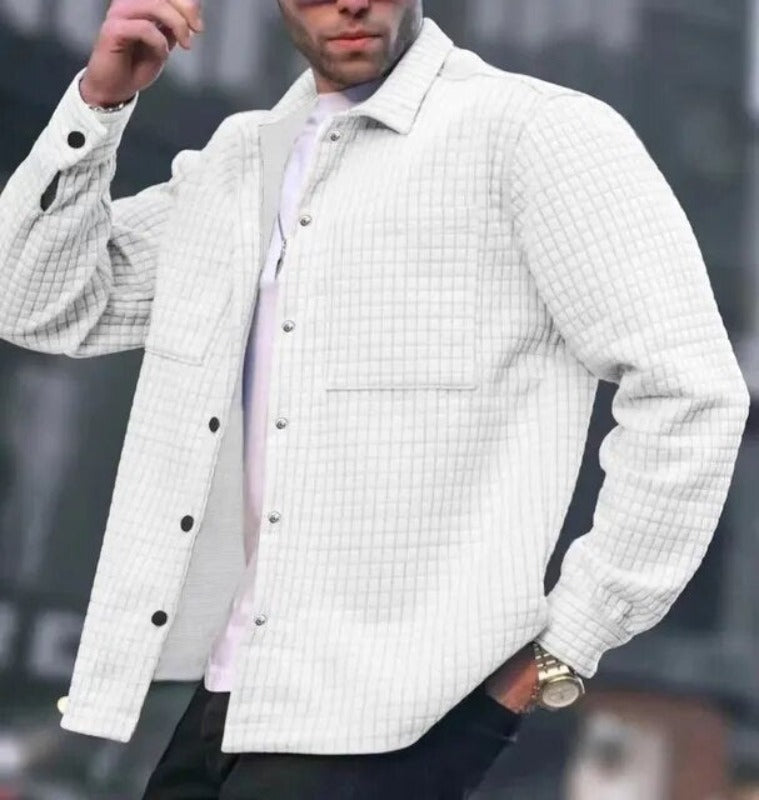 Chaqueta Con Corte Ajustado Y Cierre Frontal Para Hombre | Ideal Para Ocasiones Formales