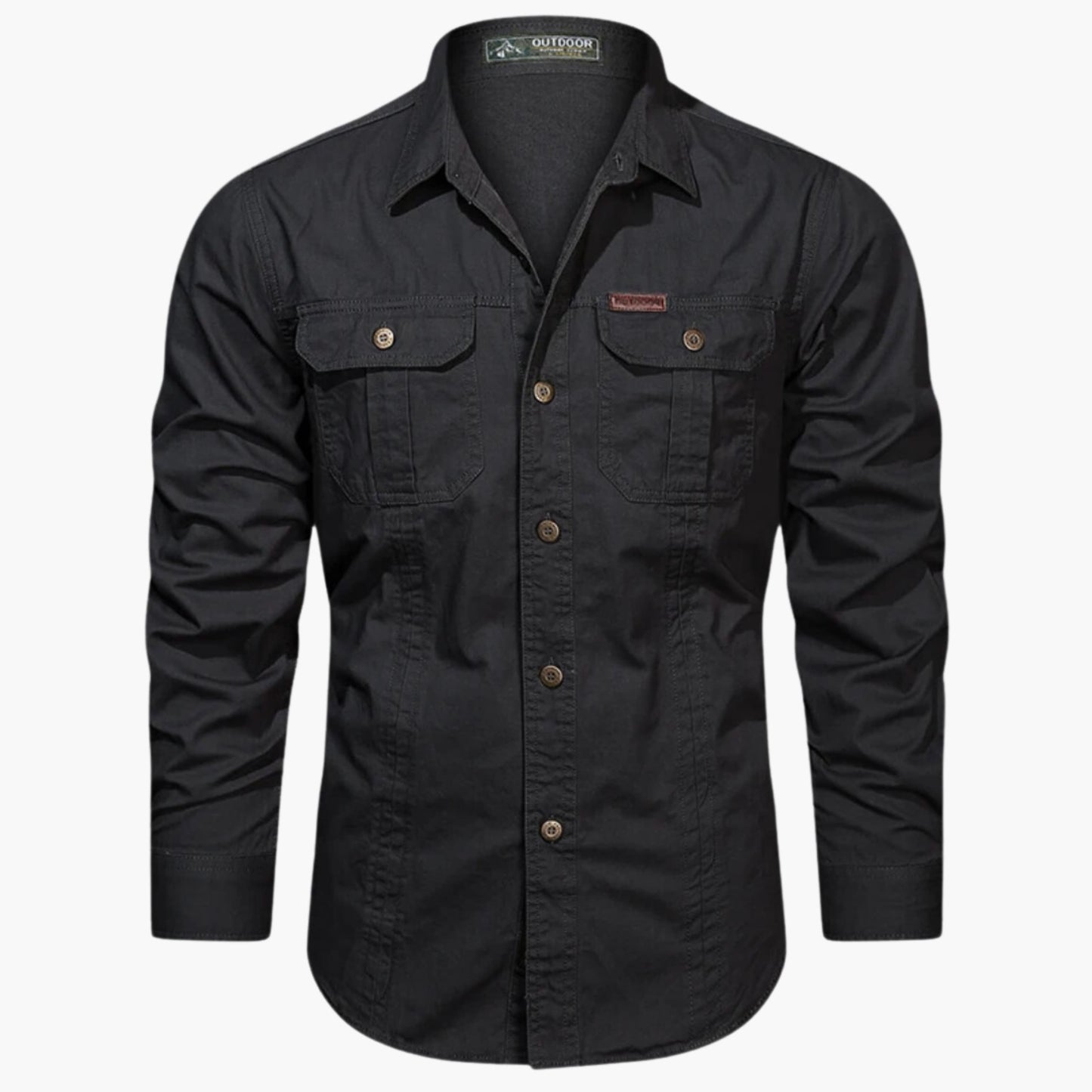 Camisa de Hombre con Bolsillos Funcionales para Uso Diario | Ideal para Ocio y Desplazamientos