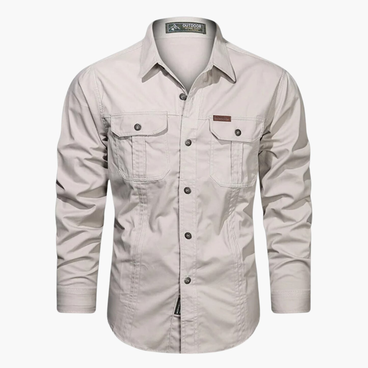 Camisa de Hombre con Bolsillos Funcionales para Uso Diario | Ideal para Ocio y Desplazamientos