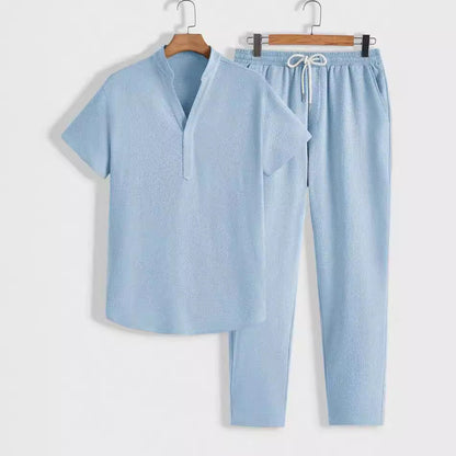 Conjunto De Ropa Dos Piezas Con Cuello Alto Y Pantalón Ajustado Para Adultos | Ideal Para Uso Diario