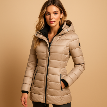 Chaqueta Con Capucha Y Cierre Frontal Para Mujeres | Ideal Para Uso Diario O Entretiempo