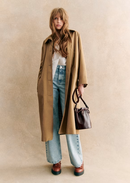 Trench Oversize con Corte Recto para Mujer | Ideal como Prenda Exterior