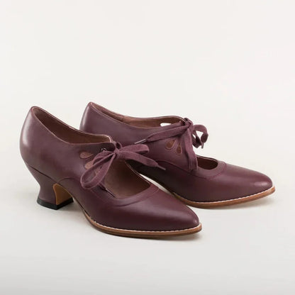 Escarpines Con Lacets Y Tacón Bajo Para Mujer | Ideal Para Uso Diario Y Ocasiones Formales