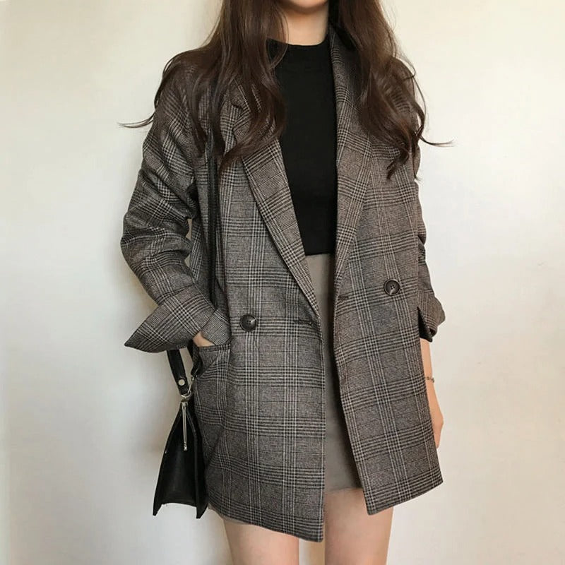 Abrigo Midi con Cuello Texturizado para Mujer | Ideal para La Temporada De Transición