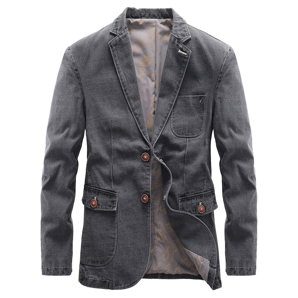 Chaqueta Con Corte Estructurado Y Bolsillos Funcionales Para Hombre | Ideal Para Uso Profesional