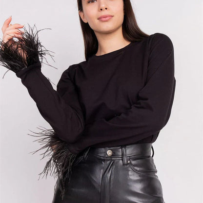 Blusa Con Mangas Largas Y Detalles Decorativos Para Mujer | Ideal Para Uso Diario E Informal