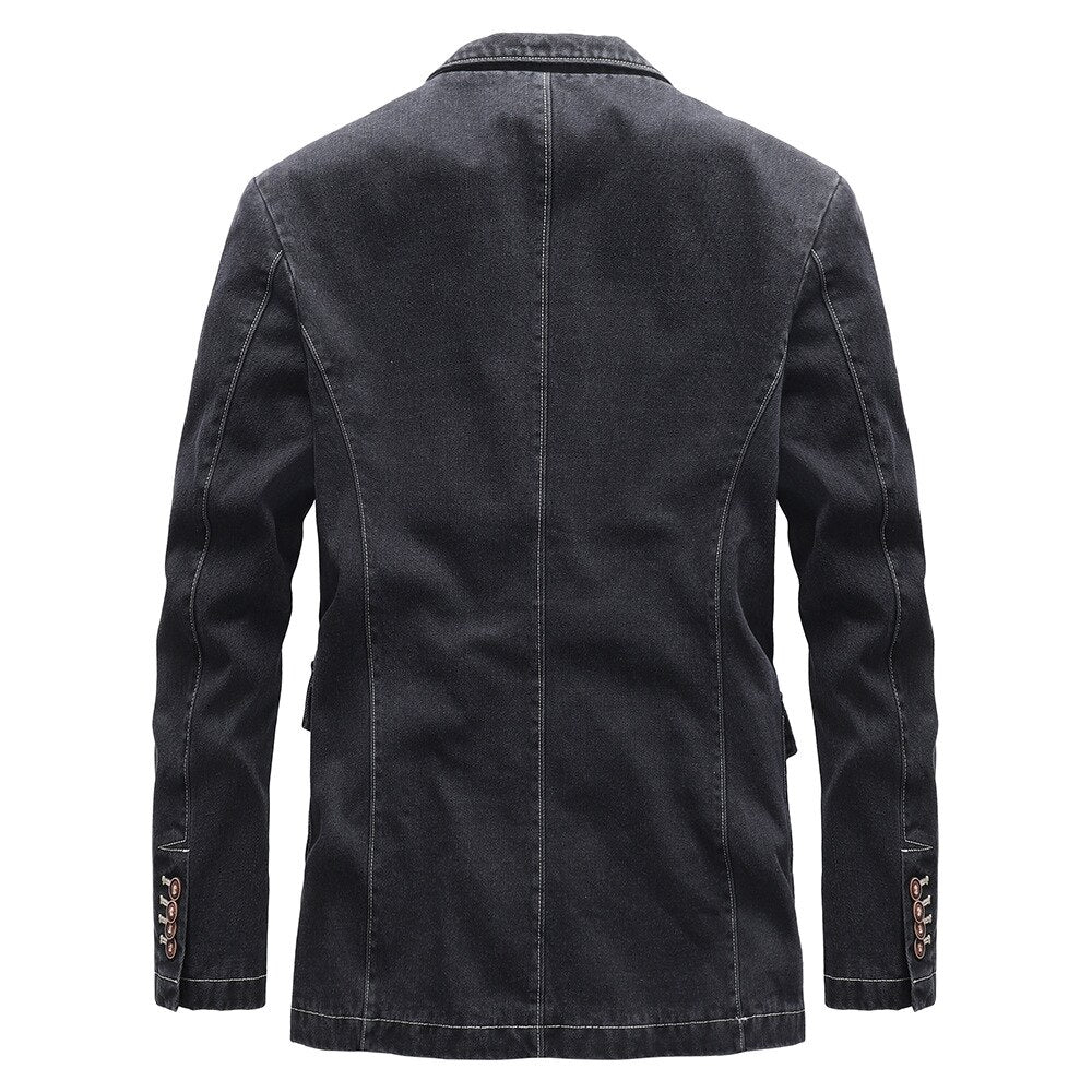 Chaqueta Con Corte Estructurado Y Bolsillos Funcionales Para Hombre | Ideal Para Uso Profesional