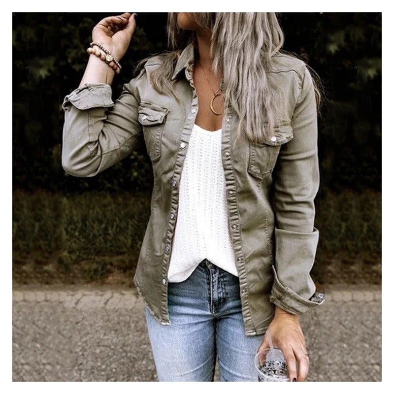 Chaqueta De Largo Medio Con Corte Ajustado Para Mujer | Ideal Para Uso Diario Y Contextos Urbanos