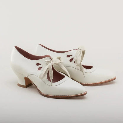 Escarpines Con Lacets Y Tacón Bajo Para Mujer | Ideal Para Uso Diario Y Ocasiones Formales