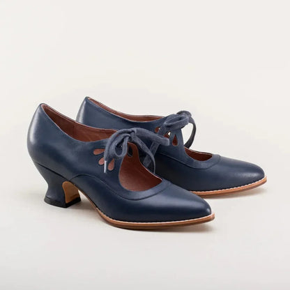 Escarpines Con Lacets Y Tacón Bajo Para Mujer | Ideal Para Uso Diario Y Ocasiones Formales