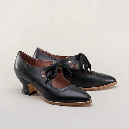 Escarpines Con Lacets Y Tacón Bajo Para Mujer | Ideal Para Uso Diario Y Ocasiones Formales