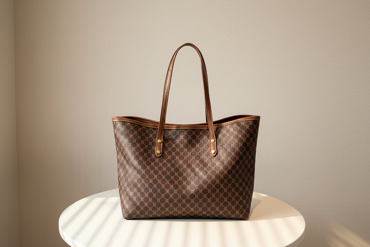 Bolso Tote Geométrico con Compartimento Principal Amplio para Mujer | Ideal para Uso Diario
