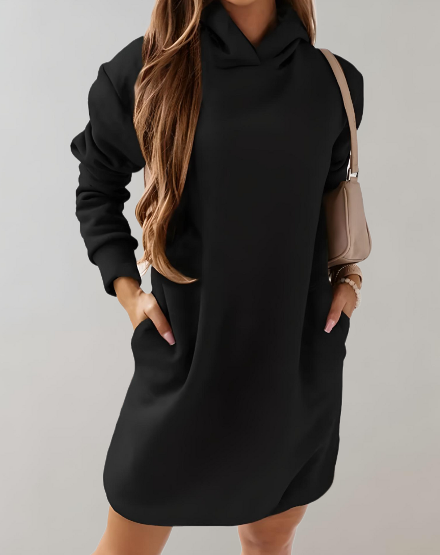 Suéter Largo Con Bolsillos Laterales Para Mujer | Ideal Para Primavera, Otoño E Invierno