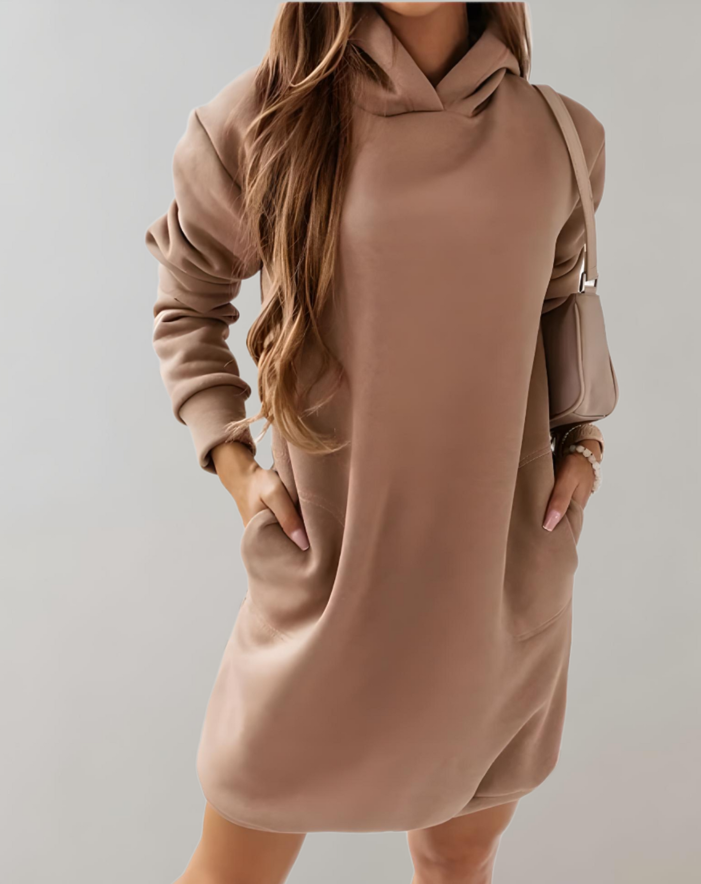 Suéter Largo Con Bolsillos Laterales Para Mujer | Ideal Para Primavera, Otoño E Invierno
