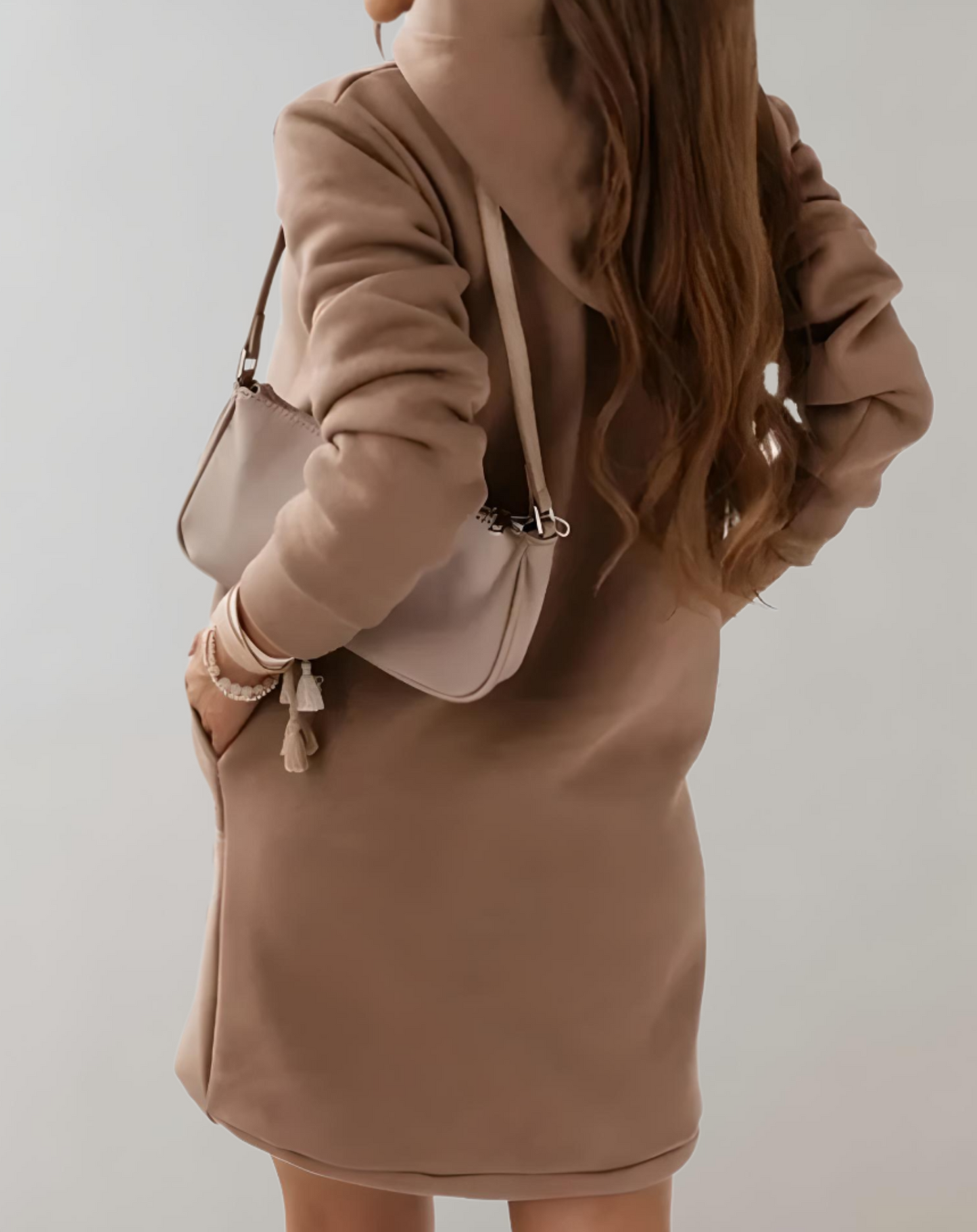 Suéter Largo Con Bolsillos Laterales Para Mujer | Ideal Para Primavera, Otoño E Invierno