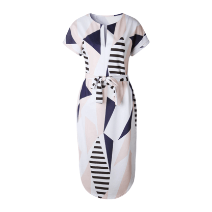 Vestido Midi Asimétrico con Escote en V y Aberturas Laterales para Mujer | Ideal para Verano