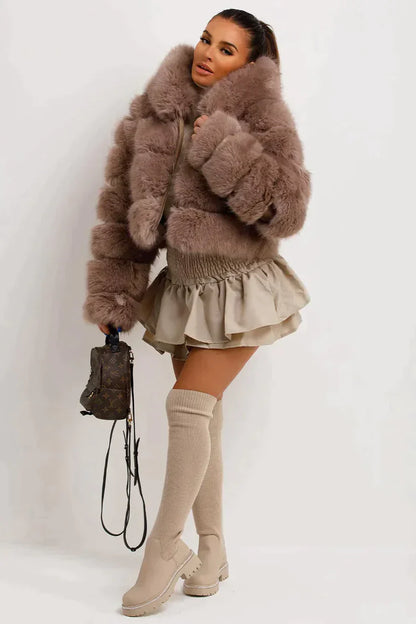 Abrigo De Invierno Con Cierre Frontal Para Mujer | Ideal Para Temporada De Frío