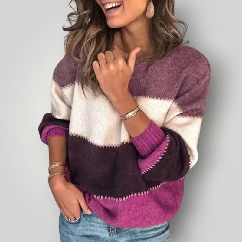 Suéter De Punto De Corte Relajado Para Mujer | Ideal Para Otoño E Invierno