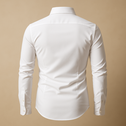 Camisa De Manga Larga Con Cierre Abotonado Para Hombre | Ideal Para Uso Diario
