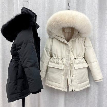 Parka de Invierno con Capucha y Cierre Múltiple para Mujer | Ideal para Uso Diario en Temporadas Frías