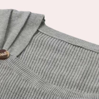 Jersey de Mujer con Cuello Cuadrado y Botones en Hombros | Ideal para Uso Diario