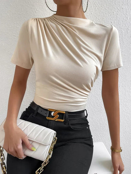 Camisa Con Corte Entallado Y Mangas Largas Para Mujer | Ideal Para Uso Diario O Profesional