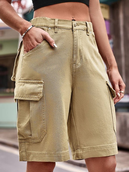 Short Cargo Corto Con Cintura Elástica Para Uso Diario Para Mujer | Ideal Para Temporadas Cálidas