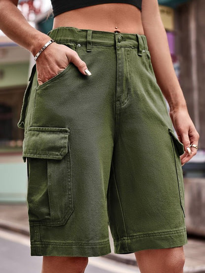 Short Cargo Corto Con Cintura Elástica Para Uso Diario Para Mujer | Ideal Para Temporadas Cálidas