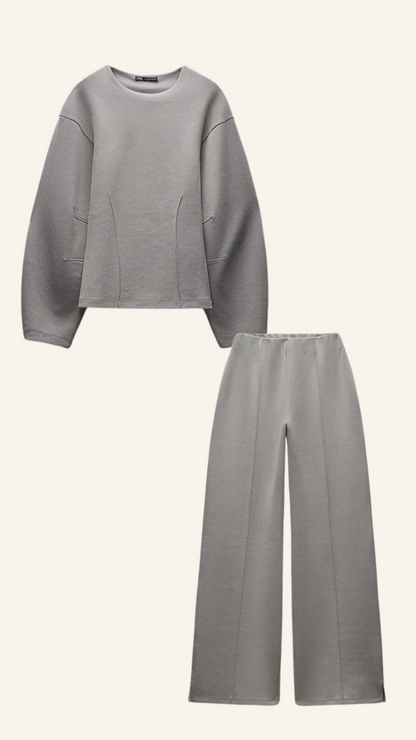 Conjunto de Dos Piezas con Corte Relajado para Adultos | Ideal para Uso Diario