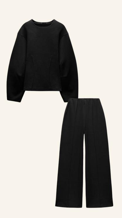 Conjunto de Dos Piezas con Corte Relajado para Adultos | Ideal para Uso Diario