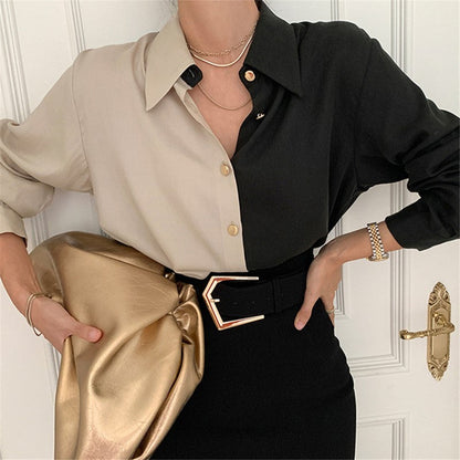 Blusa Larga Oversize Con Cierre Abotonado Para Mujer | Ideal Para Uso Diario Informal