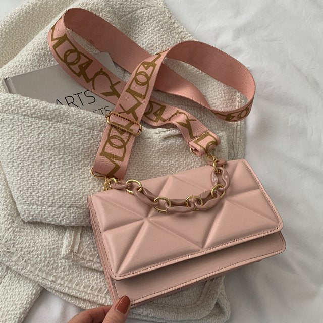 Bolso de Mano Acolchado con Cierre de Solapa para Mujer | Ideal para Uso Diario y Salidas