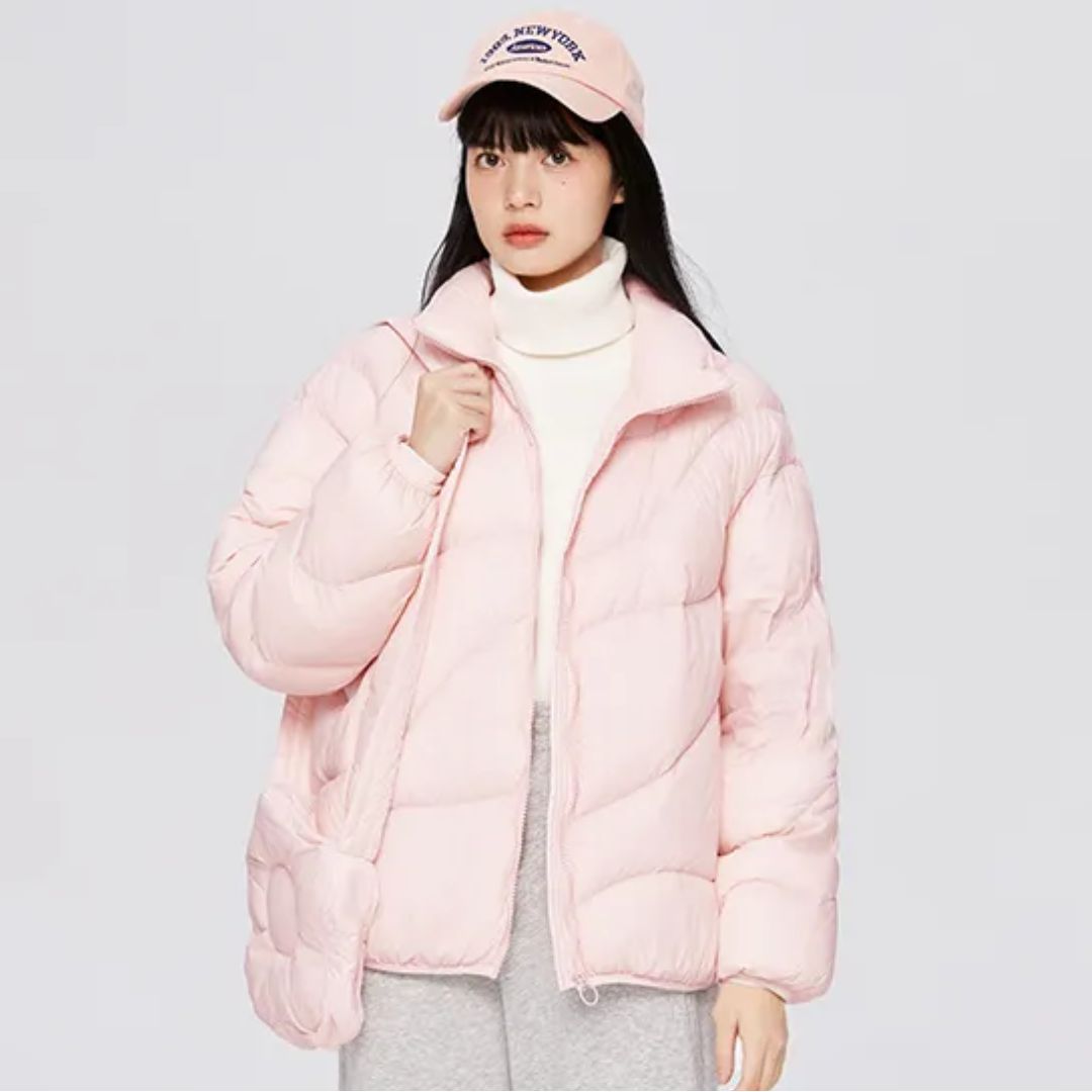 Chaqueta Acolchada con Cierre De Cremallera para Mujer | Ideal para Actividades Al Aire Libre En Invierno