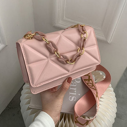 Bolso de Mano Acolchado con Cierre de Solapa para Mujer | Ideal para Uso Diario y Salidas