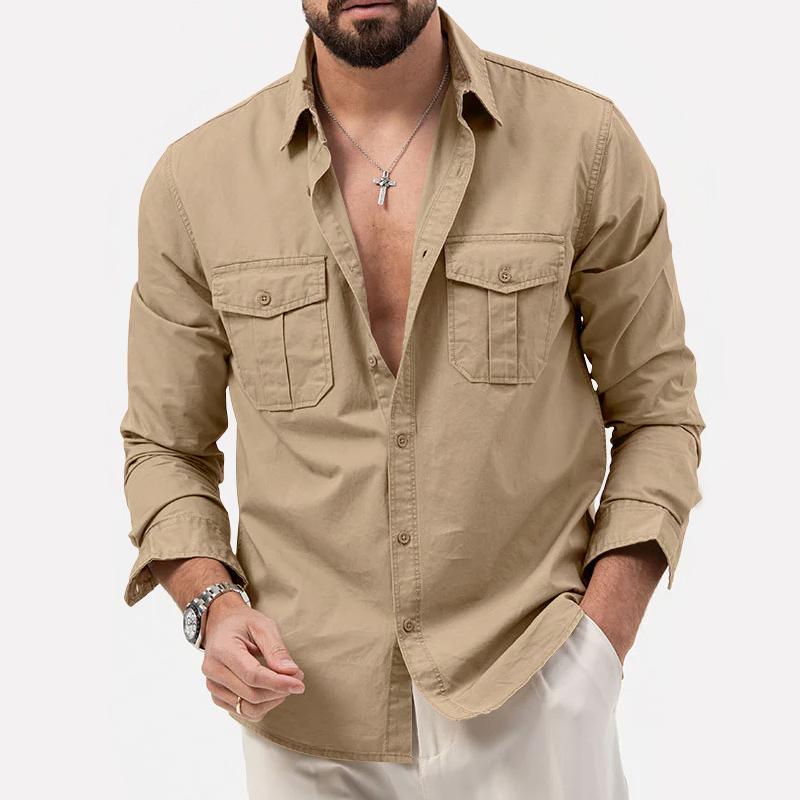 Camisa Cargo con Bolsillos Integrados para Hombres | Ideal para Uso Diario