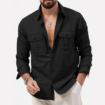 Camisa Cargo con Bolsillos Integrados para Hombres | Ideal para Uso Diario