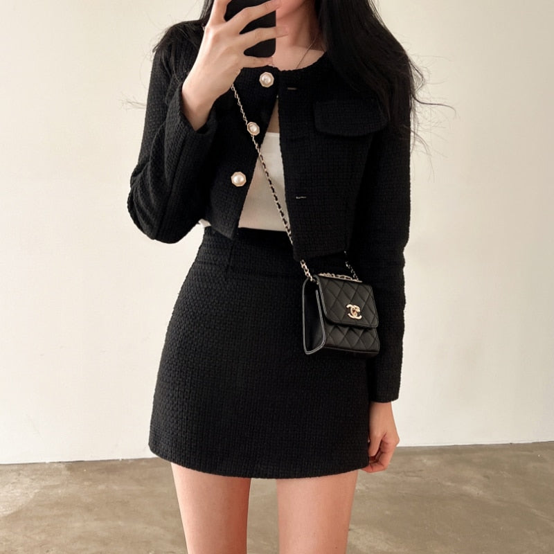 Conjunto De Blazer Y Falda Para Mujeres Con Corte Clásico | Ideal Para Entornos Formales