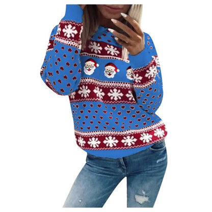 Jersey de Invierno con Motivos Estacionales para Mujer | Ideal para Época Festiva
