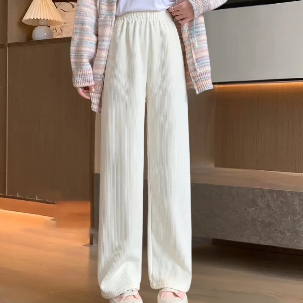 Pantalón Holgado Con Cintura Elástica Para Mujer | Ideal Para Uso Diario
