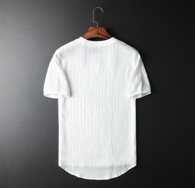 Conjunto Dos Piezas Para Hombre Con Camisa De Manga Corta Y Pantalón | Ideal Para Verano