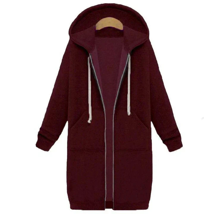 Abrigo De Invierno Largo Con Capucha Para Mujer | Ideal Para Invierno