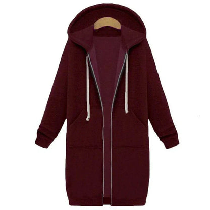 Abrigo De Invierno Largo Con Capucha Para Mujer | Ideal Para Invierno