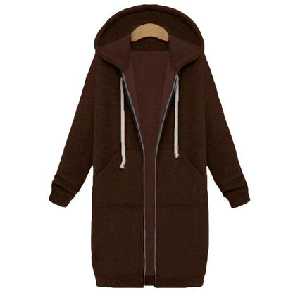 Abrigo De Invierno Largo Con Capucha Para Mujer | Ideal Para Invierno