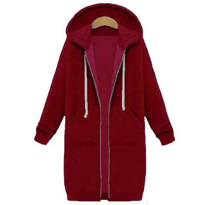 Abrigo De Invierno Largo Con Capucha Para Mujer | Ideal Para Invierno