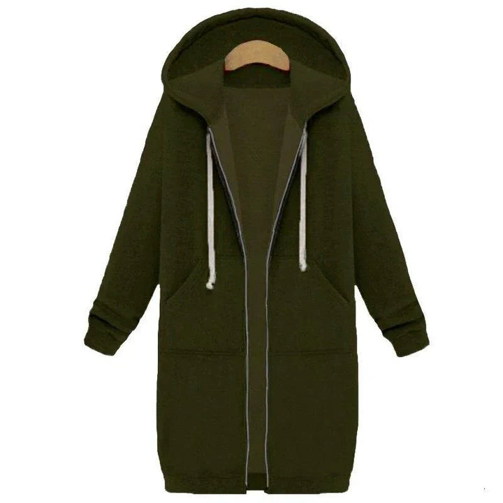 Abrigo De Invierno Largo Con Capucha Para Mujer | Ideal Para Invierno