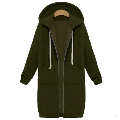 Abrigo De Invierno Largo Con Capucha Para Mujer | Ideal Para Invierno
