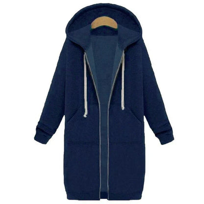 Abrigo De Invierno Largo Con Capucha Para Mujer | Ideal Para Invierno