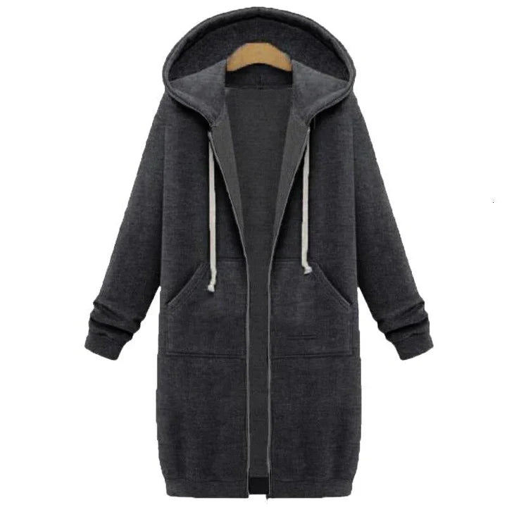 Abrigo De Invierno Largo Con Capucha Para Mujer | Ideal Para Invierno