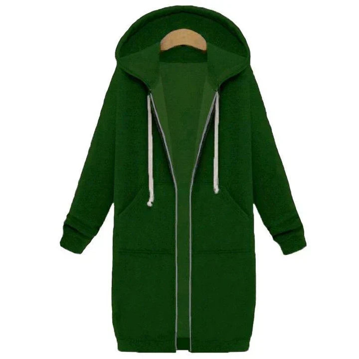 Abrigo De Invierno Largo Con Capucha Para Mujer | Ideal Para Invierno